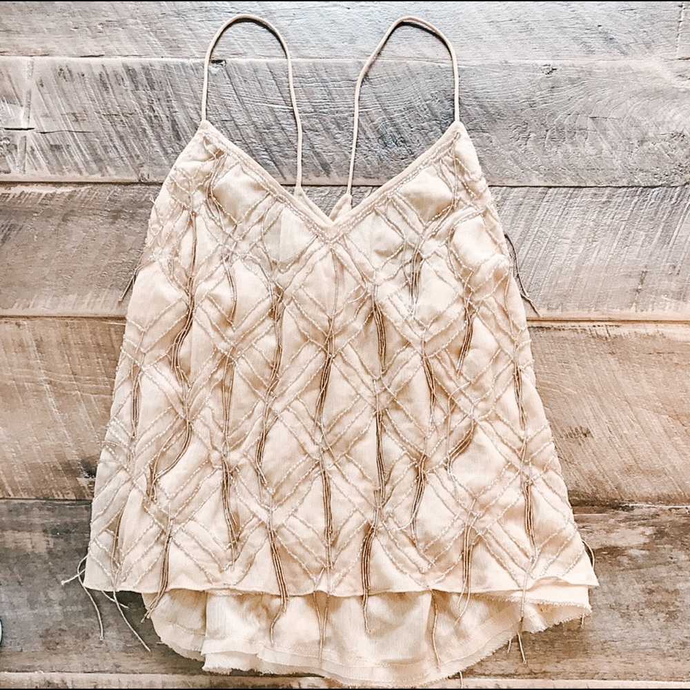 Free People Gatsby Beaded Tank